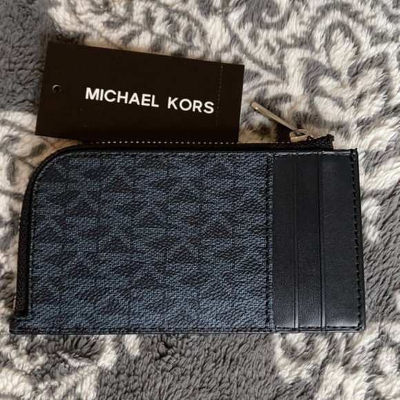 Michael Kors L Zip Mini Wallet Admiral NWT - Picture 2 of 16